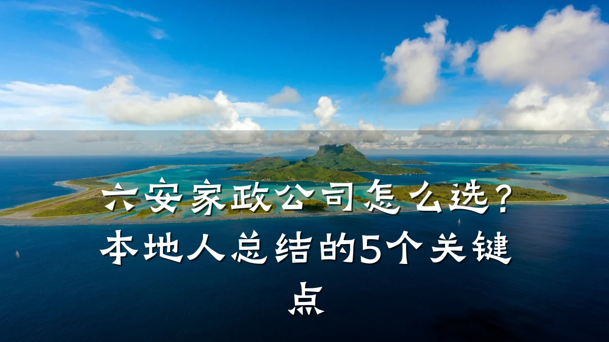 六安家政公司怎么选?本地人总结的5个关键点