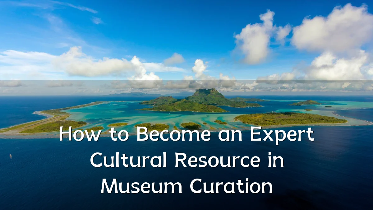 How to Become an Expert Cultural Resource in Museum Curation