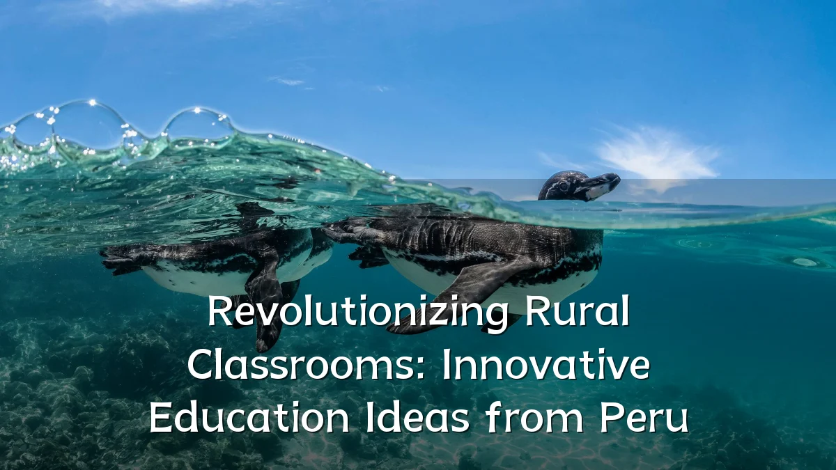 Revolutionizing Rural Classrooms: Innovative Education Ideas from Peru