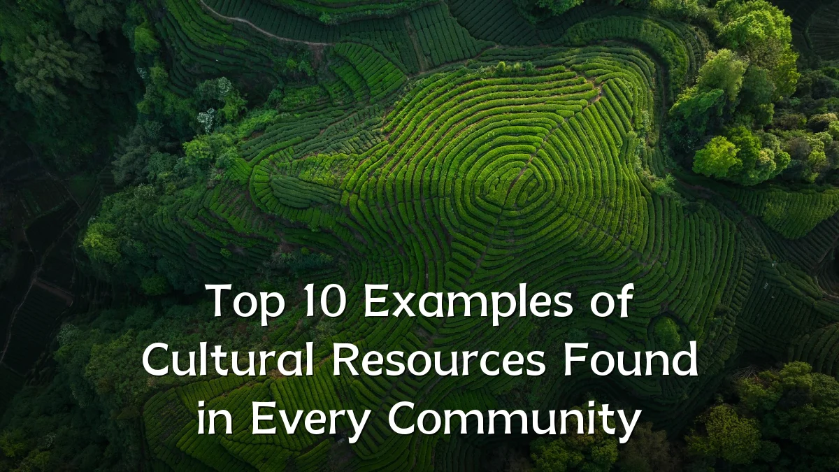 Top 10 Examples of Cultural Resources Found in Every Community
