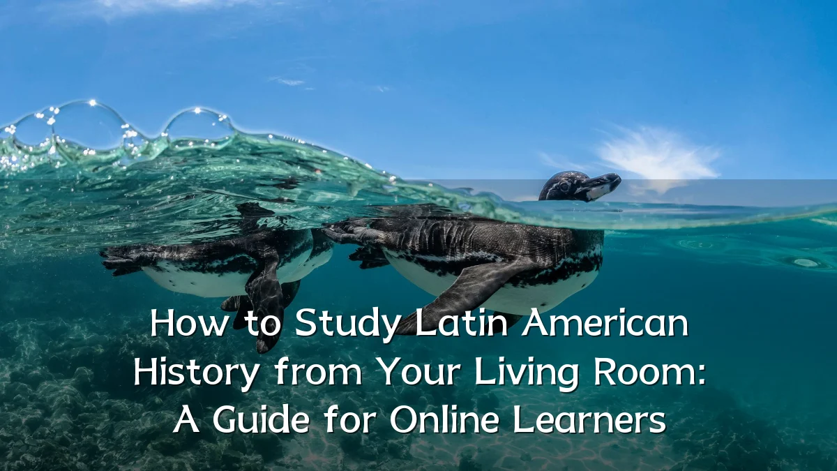 How to Study Latin American History from Your Living Room: A Guide for Online Learners