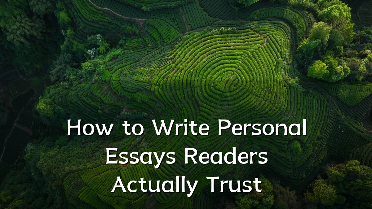 How to Write Personal Essays Readers Actually Trust