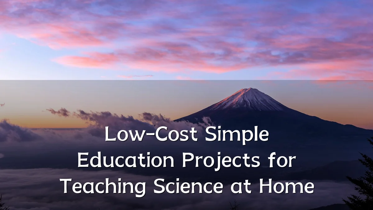 Low-Cost Simple Education Projects for Teaching Science at Home